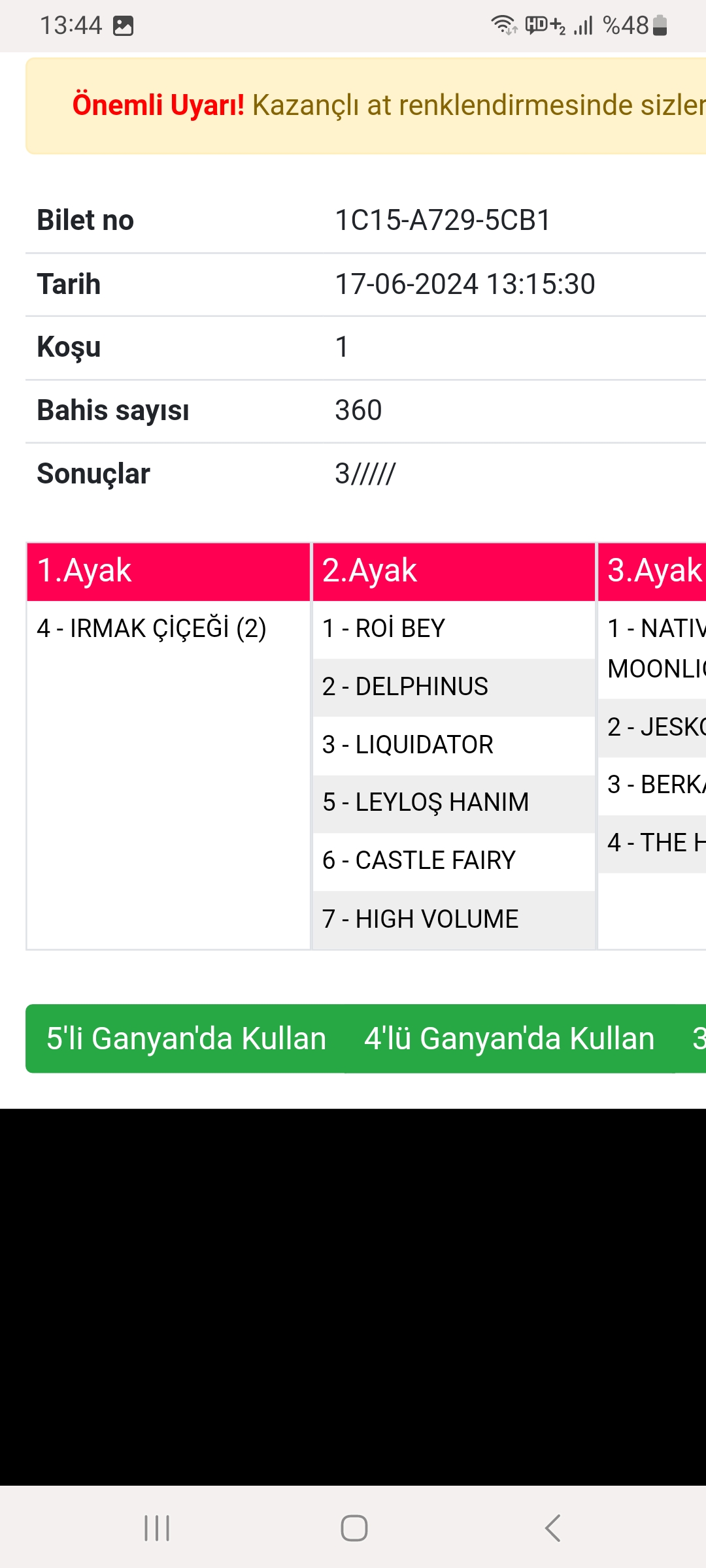 Tolkar'in bu yarış hakkındaki yorumu 